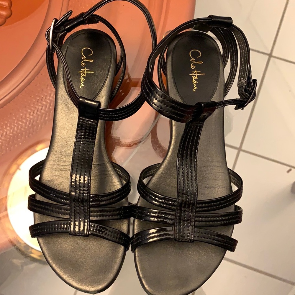 Cole Haan black sandals size 8